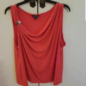 Sleeveless Coral Top